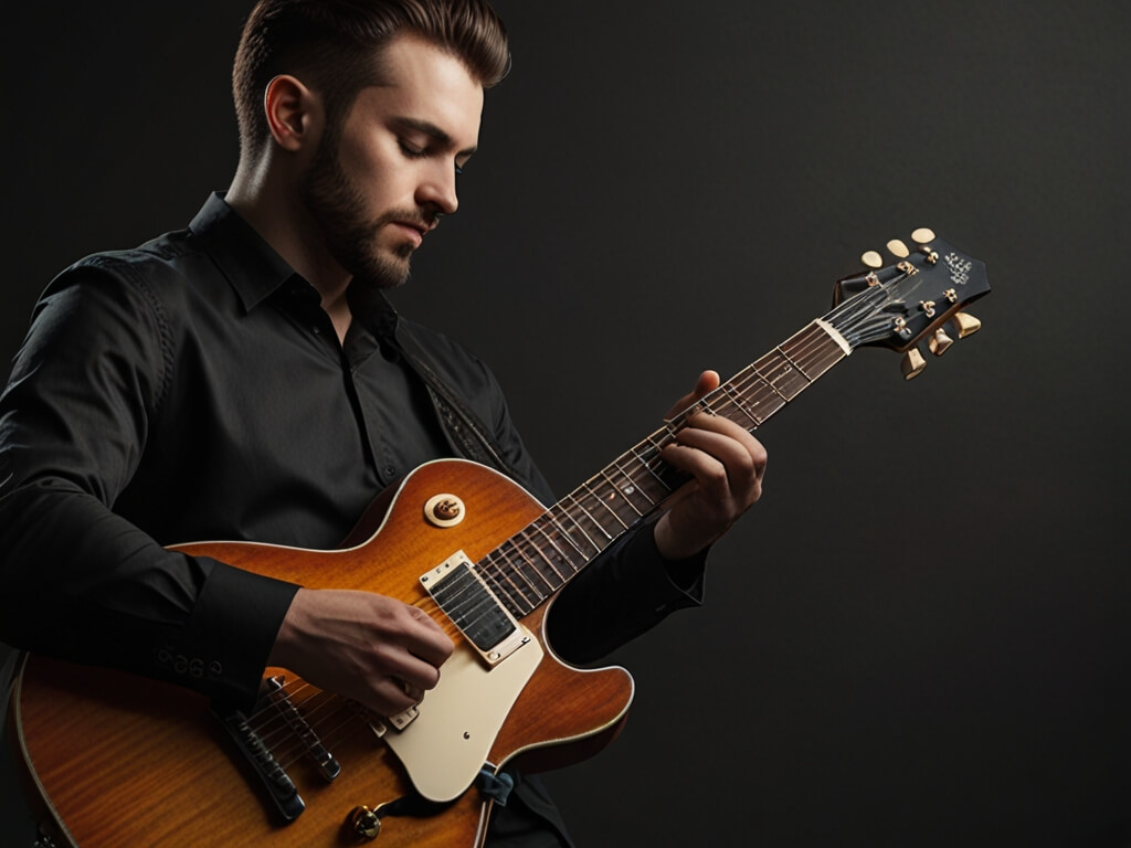 Musician Playing Guitar